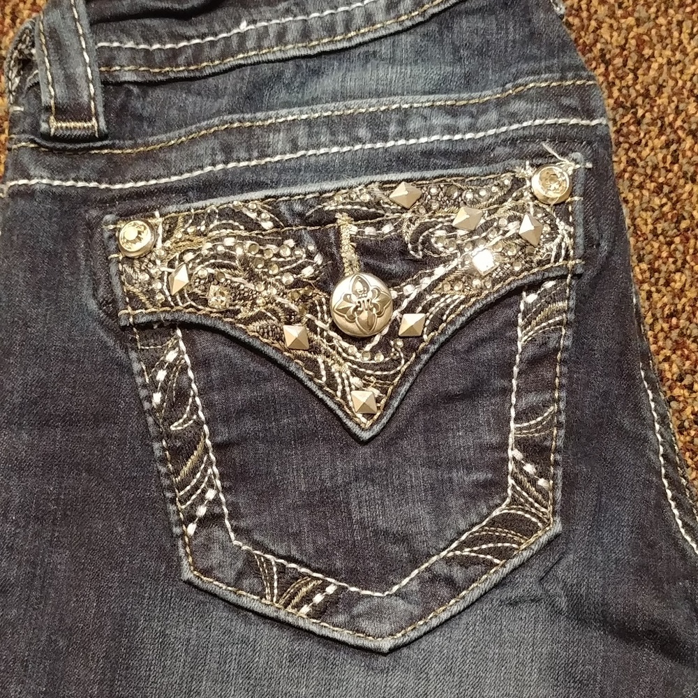 MissMe Dark Wash Skinny Jeans 24